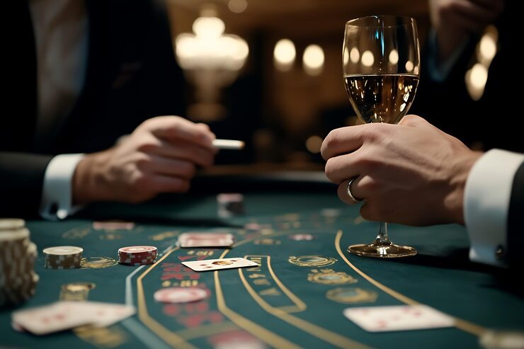 Mobile phone displaying live roulette table with betting interface